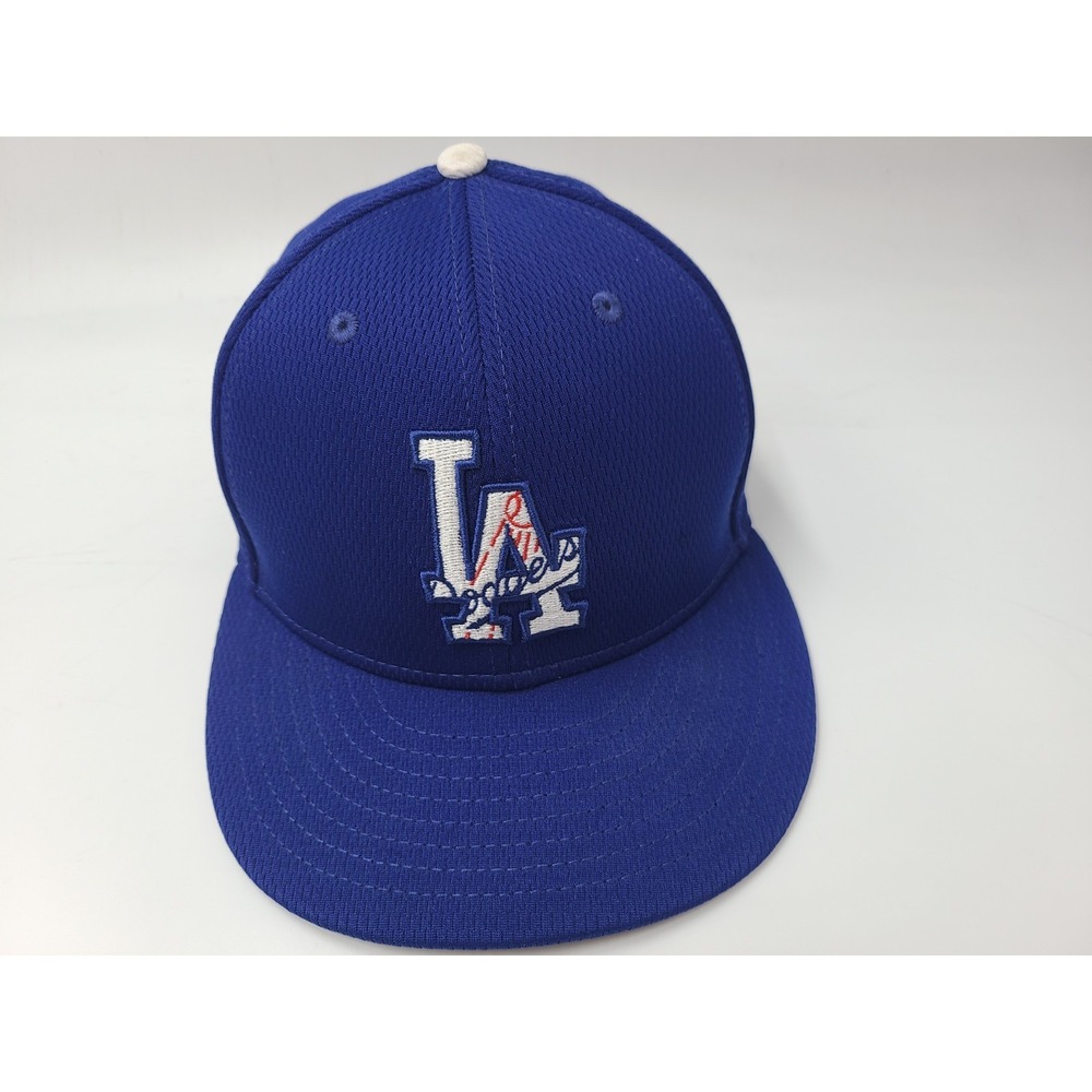 Los Angeles Dodgers New Era 59Fifty Fitted 7 Hat Cap Polyester MLB Baseball Blue
